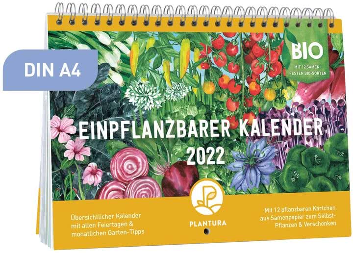 Plantura Einpflanzbarer Kalender 2022